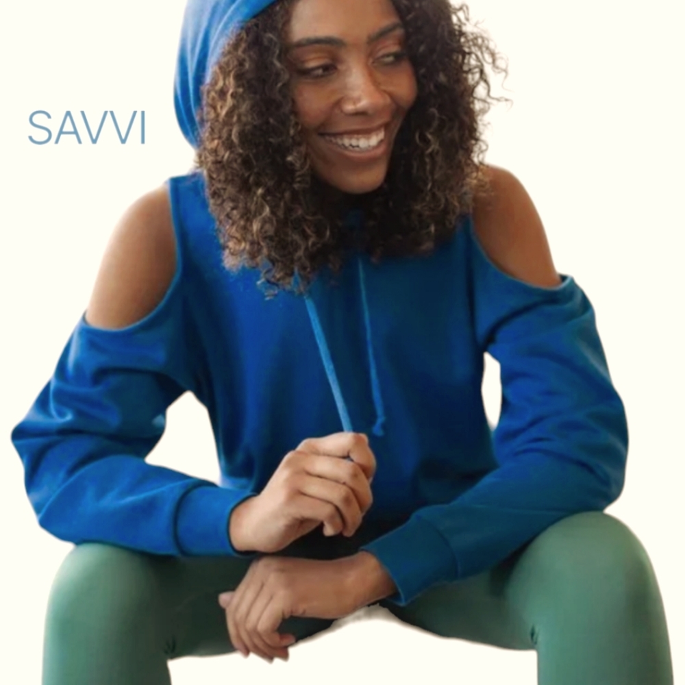 Savvi Camila Cold Shoulder Hoodie